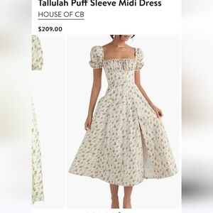 Tallulah Puff Sleeve Midi Dress HOUSE OF CB Size M